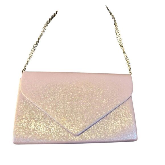 IXABELLA Crossbody Clutch Bag Sparkly Soft Lilac Pink - Picture 11 of 13